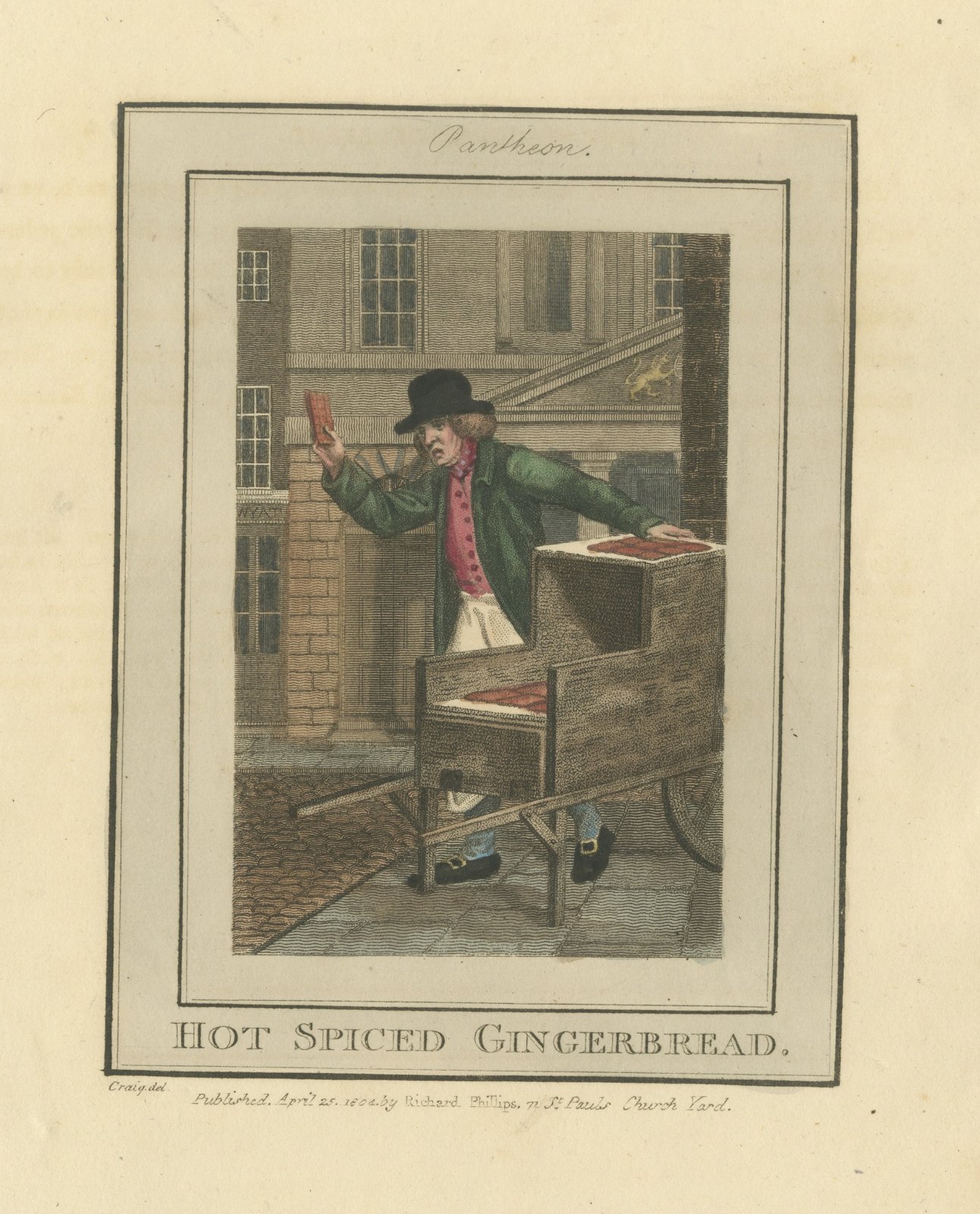 Hot Spiced Gingerbread, Pantheon, Cries of London, 1804