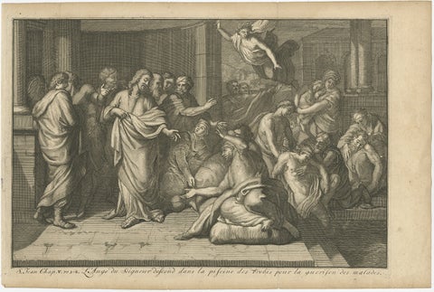 The Angel & Jesus with the Sick in Bethesda Near Jerusalem's Sheep Gate, 1754, view 2