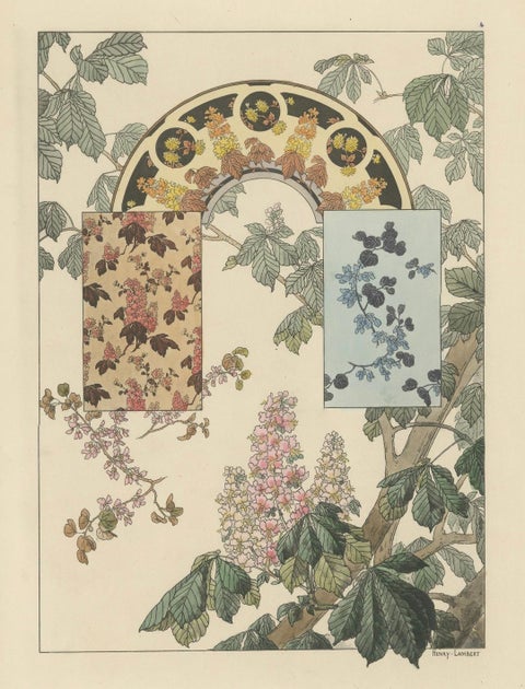 La Flore Décorative The Art Nouveau Elegance of Floral Ornamentation in 1896, close-up 2