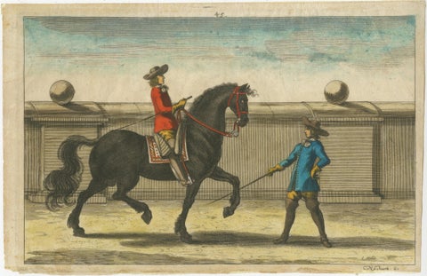 Set of 2 Antique Horse Riding Prints, c.1680, view 3