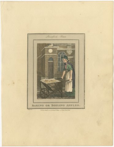 Baking or Boiling Apples, Stratford Place, Cries of London, 1804, view 2