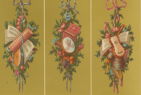 Rococo Motif Ornament, 18th-Century Floral and Allegorical Designs, Plate XCIX, close-up 3