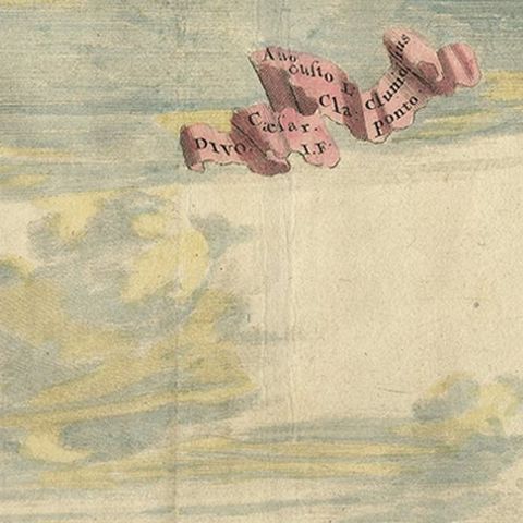 Antique Print of the Dardanelles, Turkey, 1677, close-up 1
