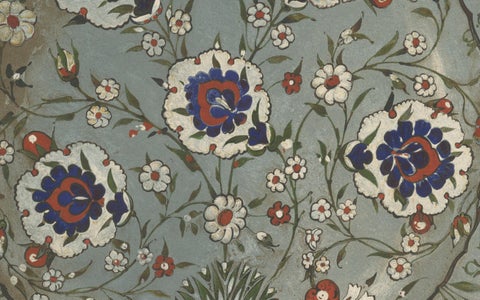 Persian-Turkish Faience Plate with Carnation Motif, Julius Lessing, Berlin 1890, close-up 3