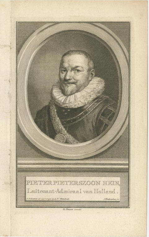 Dutch Statesmen and Admiral, Pauw, Hein, and Cats, c.1750 Copper Engravings, view 3
