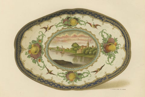 Pair of Worcester Porcelain Vase Designs, Pheasant & Panels, Gold Decorated 1910, close-up 6