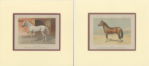 Set of 2 Antique Horse Prints by Simonov, view 4