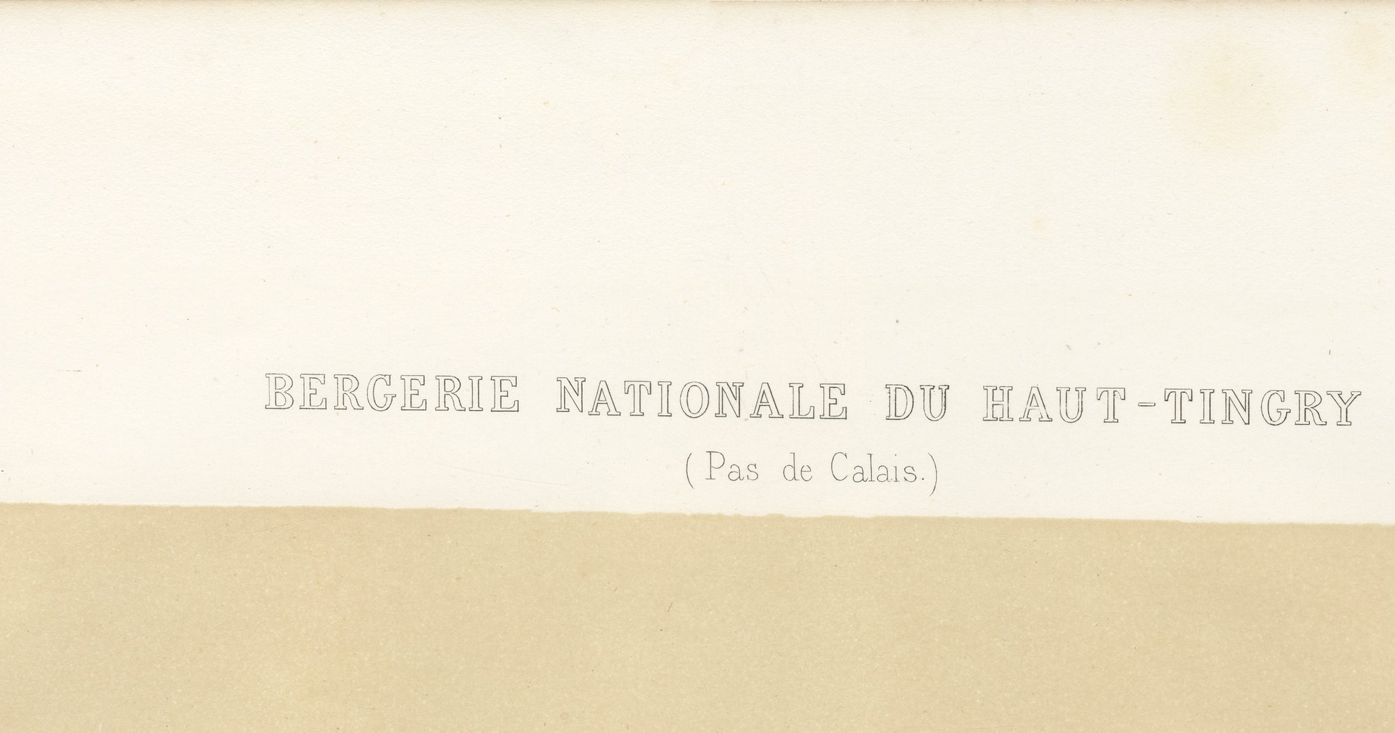 Haut-Tingry National Sheep Farm, Antique French Farm View, 1873, view 2