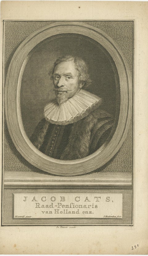 Dutch Statesmen and Admiral, Pauw, Hein, and Cats, c.1750 Copper Engravings, view 2