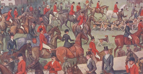 Vanity Fair Fox Hunting Chromolithograph, Quorn Hunt at Kirby Gate, 1901, close-up 3