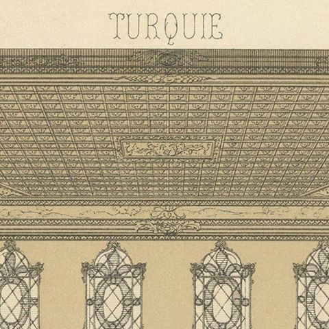 Turkey - Turque Antique Chromolithograph Print, Circa 1880, close-up 1