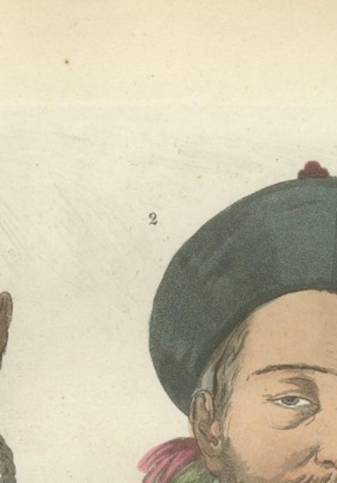 China Figures, Fauna & Flora, Hand-Colored Antique Print, Ferrario, Italy 1815, view 9