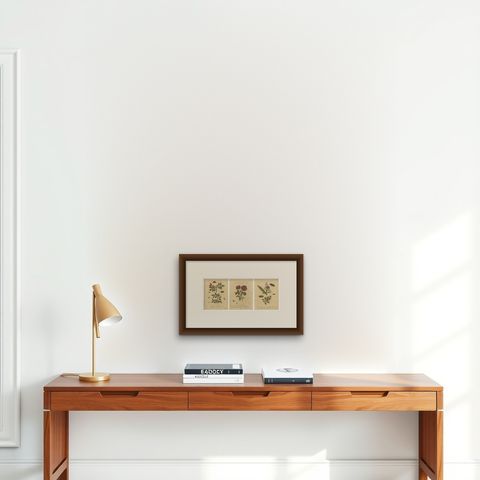 Antique Rose and Botanical Insect Engravings, Decorative Natural History, 1720, shown framed on a wall