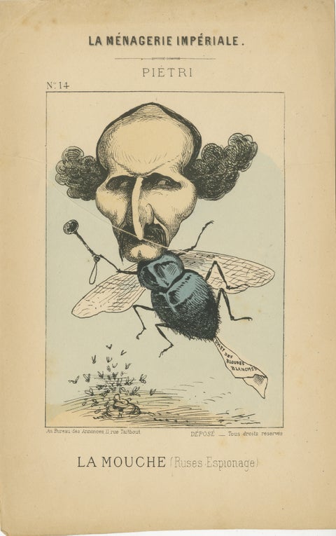 Imperial Menagerie: Joseph-Marie Piétri - The Fly (Deceit - Espionage), 1870, view 2