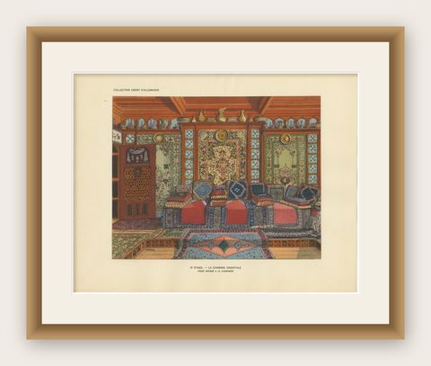 The Oriental Chamber: Ottoman Comfort and Floral Ornament, 1900, shown framed