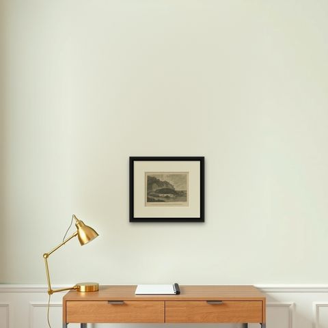 Antique Print of a Sea Otter of Nootka Sound in British Columbia, Canada, 1801, shown framed on a wall