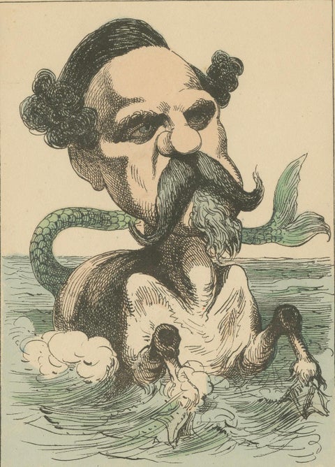 Imperial Menagerie: Fleury - The Sea Horse (Flesh and Fish), 1870, close-up 4