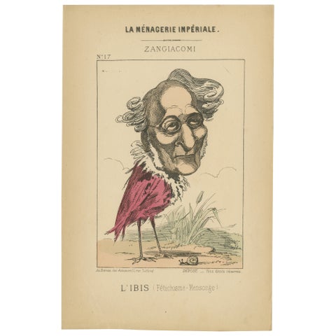 Imperial Menagerie: Zangiacomi - The Ibis (Fetishism - Deception), 1870