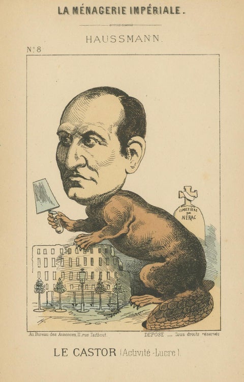 Imperial Menagerie: Baron Haussmann - The Beaver (Activity - Profit), 1870, close-up 3