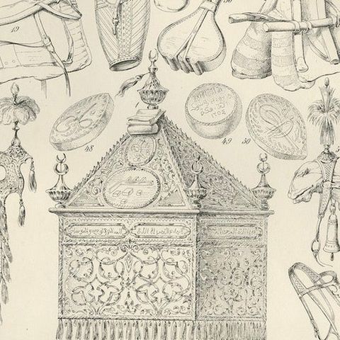 Antique Camel & Caravan Equipment Studies from Maximilian in Bavaria, 1846, close-up 5