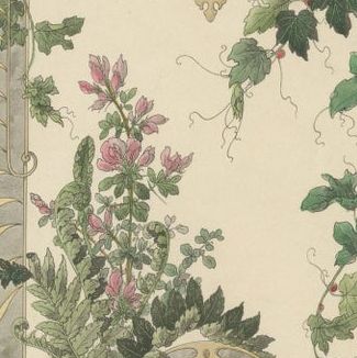 Floral Harmony in Decorative Design: The Art Nouveau Aesthetic of Lambert, 1896, close-up 4