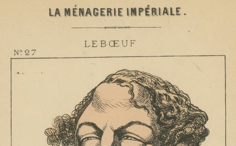 Imperial Menagerie: Lebœuf - The Goose (Self-importance - Nullity), 1870, close-up 2