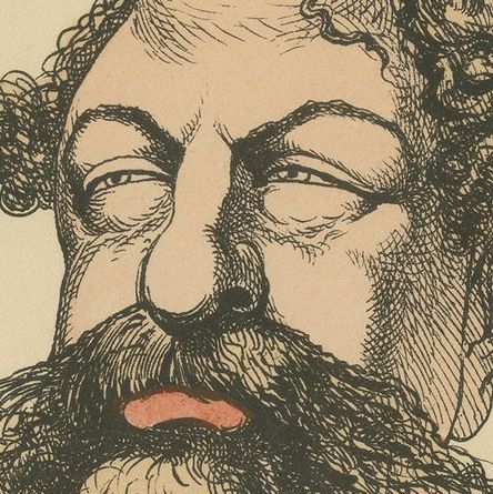 Imperial Menagerie: Lebœuf - The Goose (Self-importance - Nullity), 1870, close-up 5