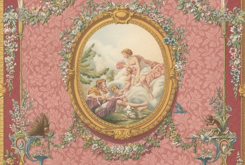 Louis XVI Floral Decorative Panel Chromolithograph by Racinet, Paris, c.1873, close-up 3