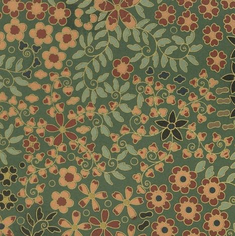 Japanese Floral Design Pattern, from Audsley’s Decorative Art, 1884, close-up 5