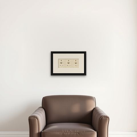 Winged Elegance: A Fritillary Collection from Morris's 1890 British Butterflies, shown framed on a wall