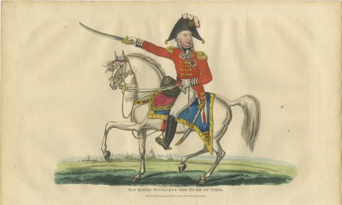 The Duke of York on a Gray Horse with a Domed City Beyond, 1815, view 2