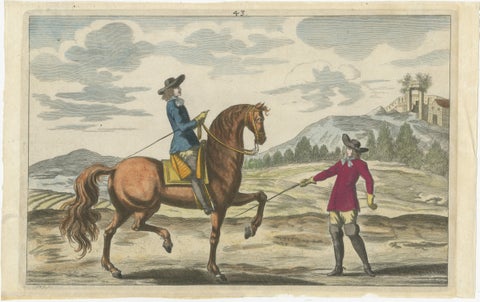 Baroque Dressage Horse in Collection, Georg Simon Winter, 1678, view 2