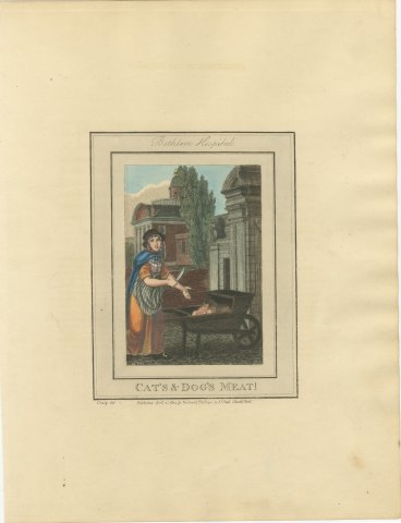 Cat's and Dog's Meat, Bethlem Hospital, Cries of London, 1804, view 2