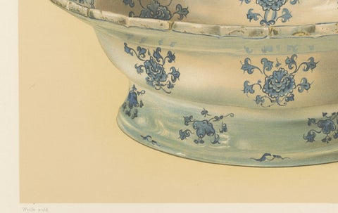 Persian Faience Bowl with Blue Floral Ornament, Julius Lessing, Berlin 1890, close-up 1