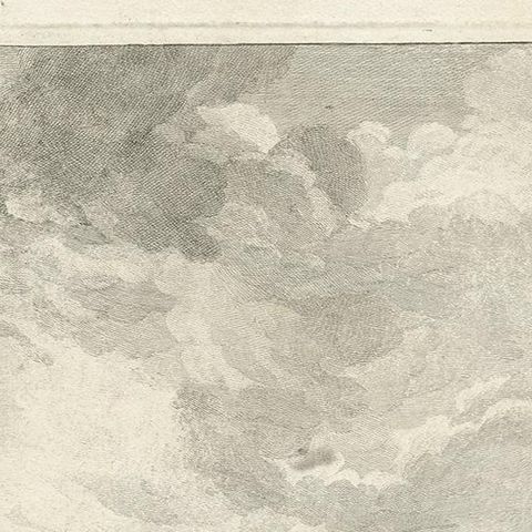 Antique Print of a Horse Fair Made after Wouwerman, 'circa 1780', close-up 1