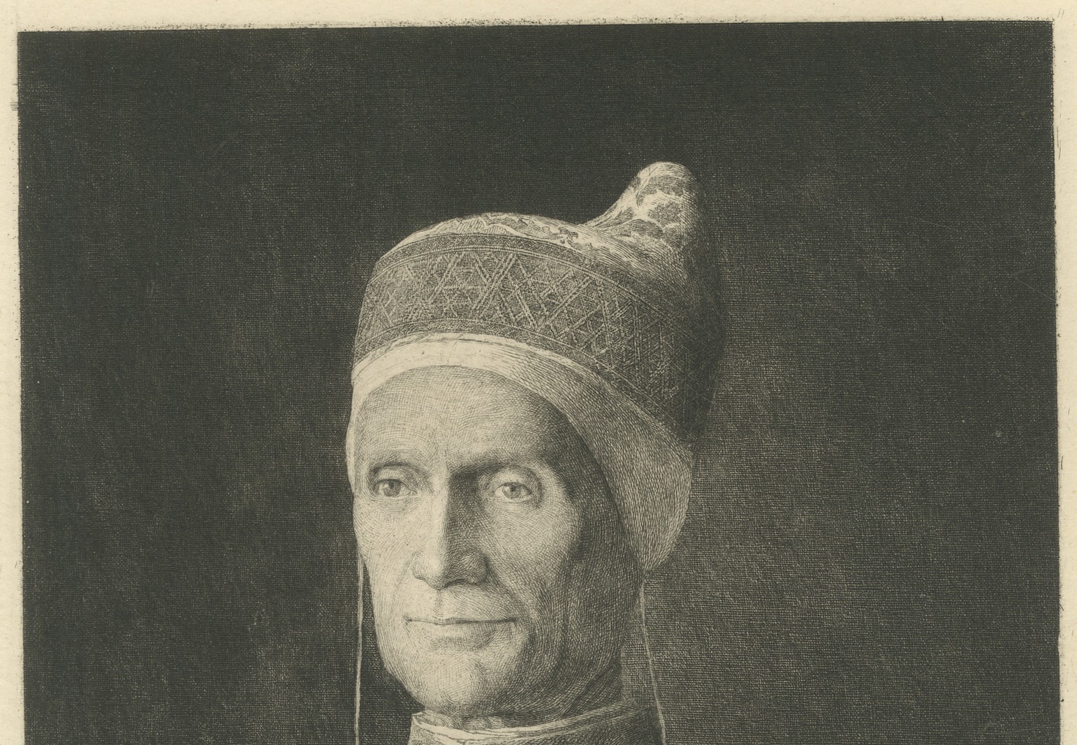 Doge Leonardo Loredan after Giovanni Bellini, Etching by Paul Le Rat, circa 1880, view 3