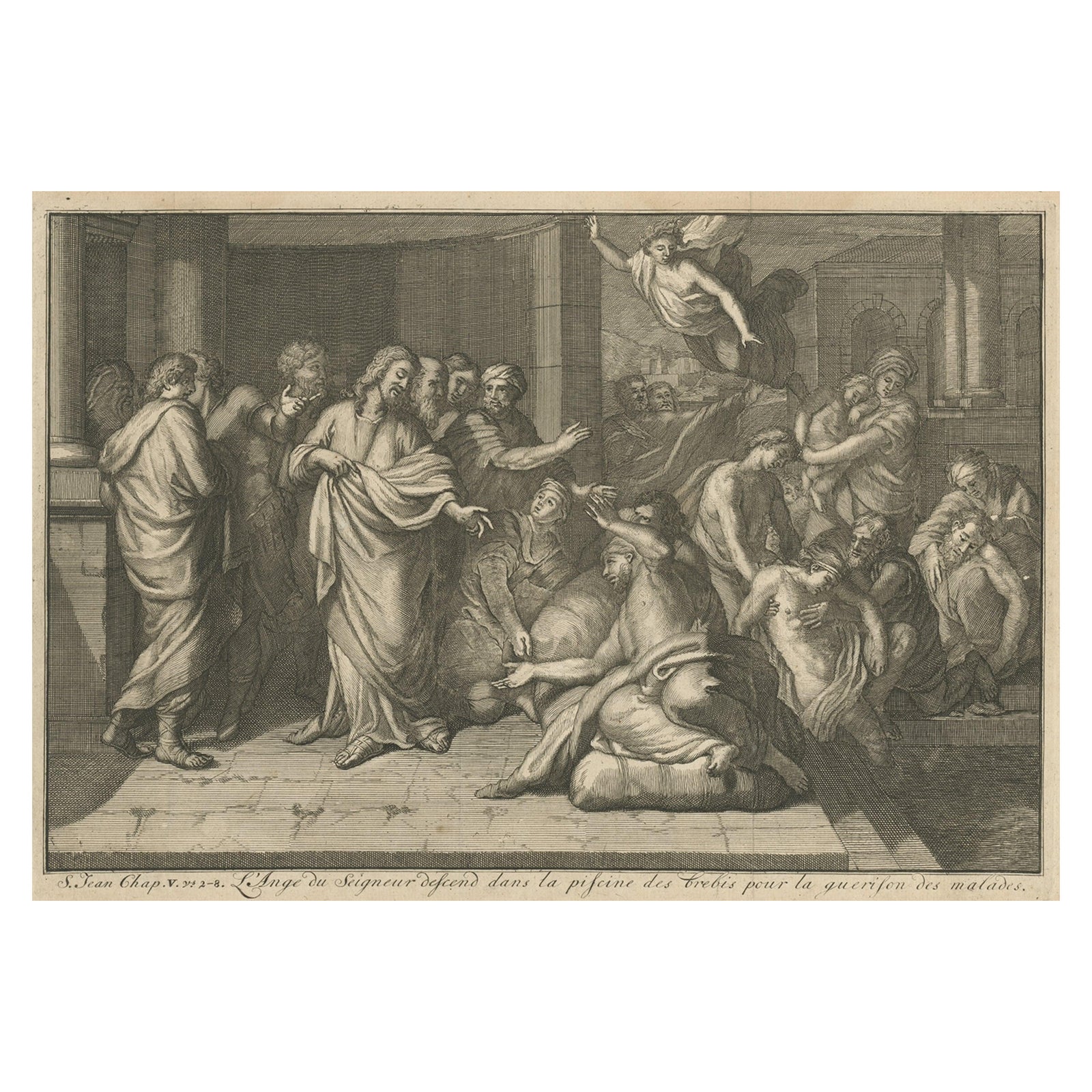 The Angel & Jesus with the Sick in Bethesda Near Jerusalem's Sheep Gate, 1754