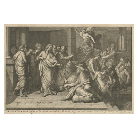 The Angel & Jesus with the Sick in Bethesda Near Jerusalem's Sheep Gate, 1754