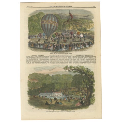 Victorian Leisure: Balloon Races at Cremorne and Floral Fêtes at Bishop Auckland