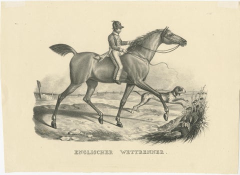 Set of 2 Antique Prints of English Horses, view 3