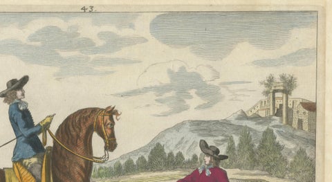 Baroque Dressage Horse in Collection, Georg Simon Winter, 1678, close-up 4