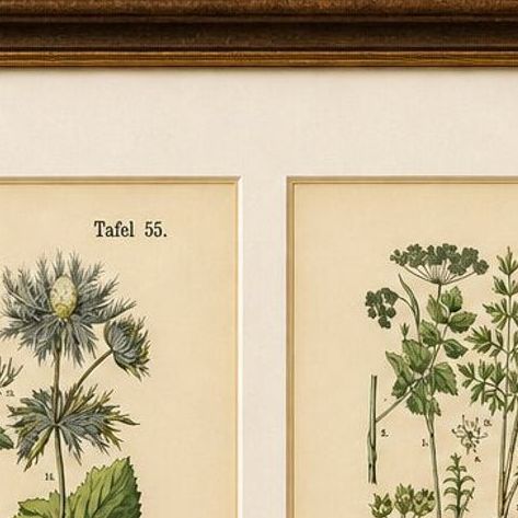 German Botanical Plates Umbellifers & Medicinal Plants, Stuttgart c.1890, close-up 1