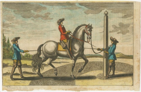 Set of 2 Antique Horse Riding Prints, c.1680, view 2