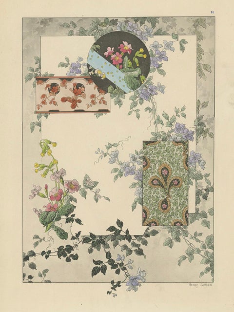 La Flore Décorative An Art Nouveau Tribute to Floral Elegance in 1896, close-up 3