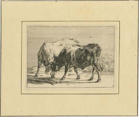 Set of 8 Dutch Golden Age Cattle Etchings, After Paulus Potter, c.1650, view 2