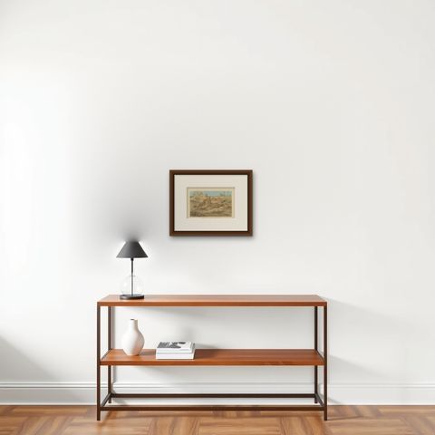Antique Bird Print of a Desert Finch and Desert Lark by Lydekker, 1895, shown framed on a wall