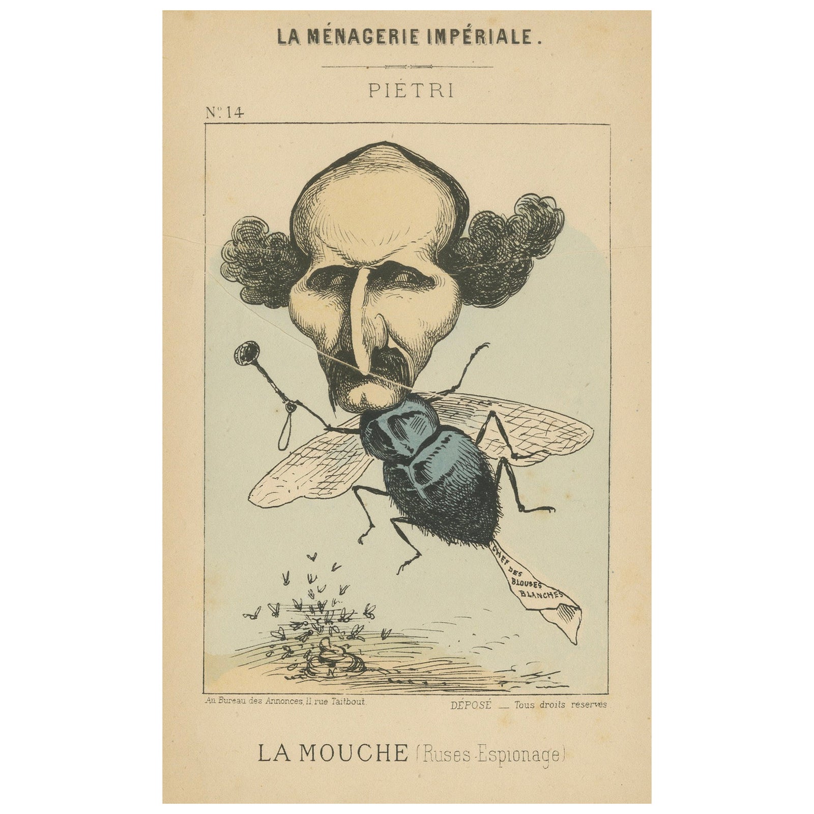Imperial Menagerie: Joseph-Marie Piétri - The Fly (Deceit - Espionage), 1870