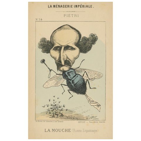Imperial Menagerie: Joseph-Marie Piétri - The Fly (Deceit - Espionage), 1870