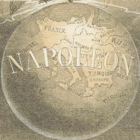Napoleon Bonaparte, Imperial Eagle and World Allegory, French Engraving, 1843, close-up 6