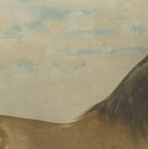 Antique Print of the Canadian Horse by O. Eerelman, 1898, close-up 1